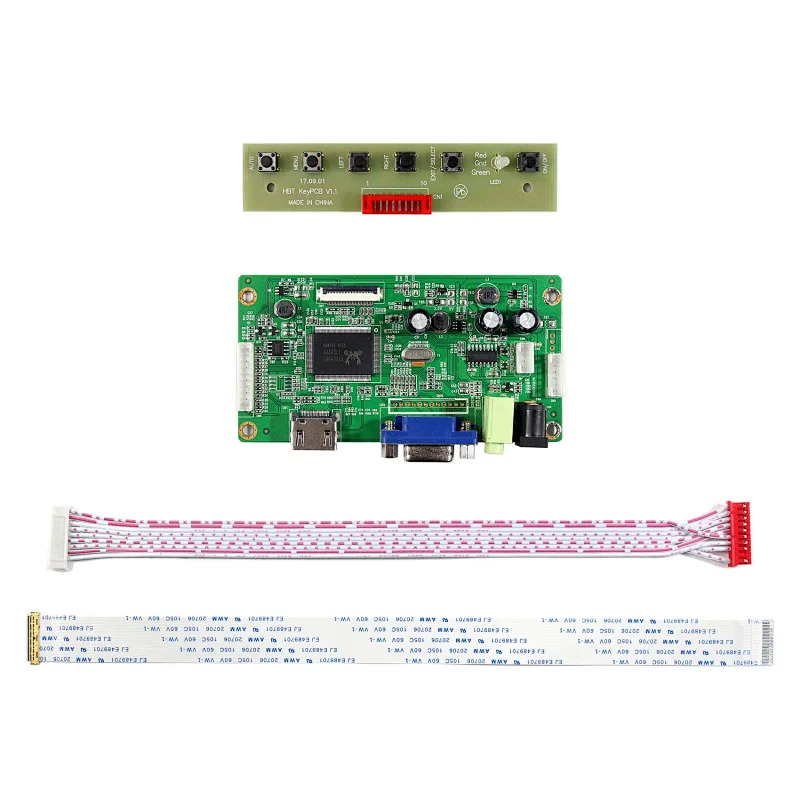 HDMI VGA LCD Controller Board  for 1920x1080 30Pin EDP LCD Screen 11.6inch 13.3inch 14inch 15.6inch 17.3inch N116HSE-EA1N133HSE-EA1 N133HSE-EB3 B140HAN01.0 B140HAN01.3 B156HAN01.1 NV156FHM-N41 N173HCE-E31 LP173WF4-SPF4 lcd
