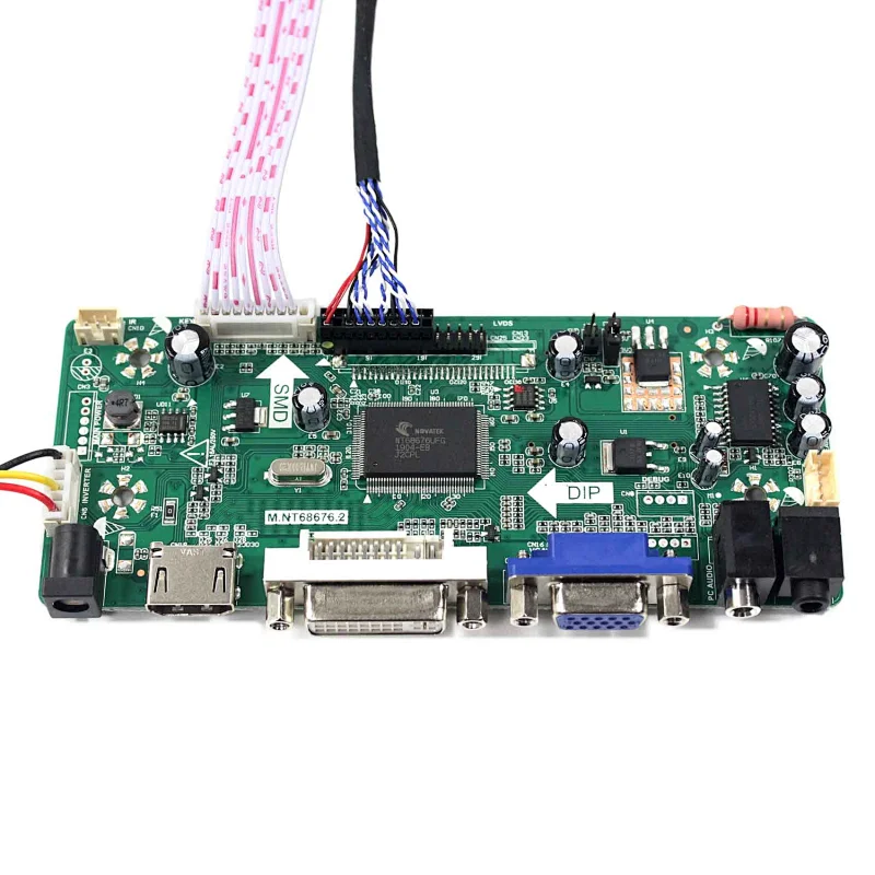 12.3inch LQ123K1LG03 1280X480 TFT-LCD Screen with HDMI VGA DVI LCD Controller Board