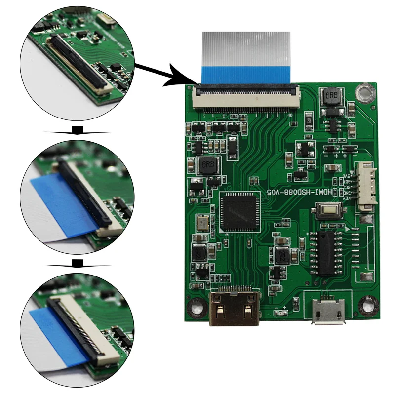 8.8inch HSD088IPW1 1920x 480 IPS TFT-Screen WIth HDMI -MIPI Control Board