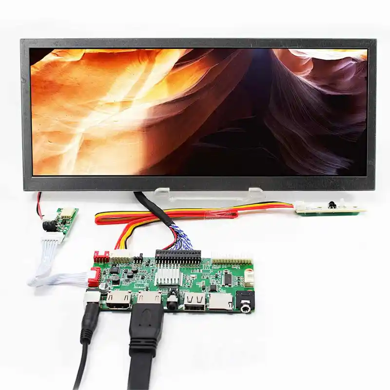 10.3inch HSD103KPW2-A10 1920X720 Stretched Bar Screens LCD Display With HD-MI USB SD AV LCD Controller Board 10.3inch 1920x720 lcd 10.3inch lcd screen with lcd controller board hdmi lcd driver board for 1920x720