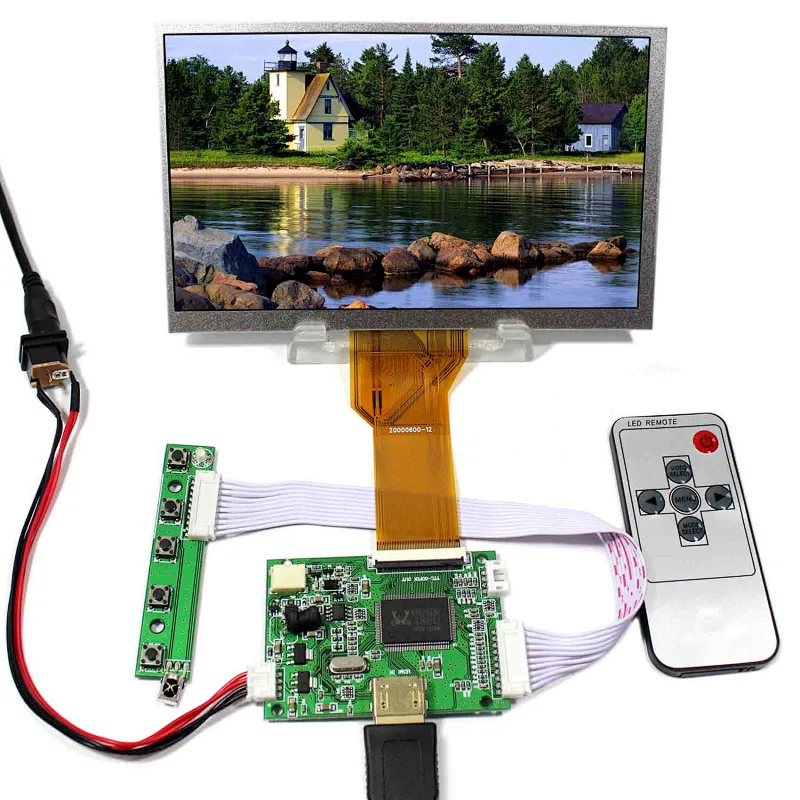 7inch AT070TN92 800X480 TFT-LCD Screen With HDMI LCD Controller Board 7inch AT070TN92 800X480 screen and controller board screen lcd 800x480