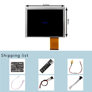 5inch AT050TN22 640X480 TFT-LCD Screen with VGA AV LCD Controller Board lcd vga av controller board lcd 5inch 640x480 5inch lcd with controller board lcd screen with vga output 5inch at050tn22