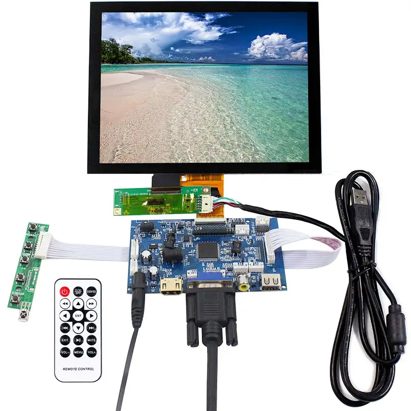 8inch EJ080NA-04C 1024X768 TFT-LCD Capacitive Touch Panel screen with   HDMI VGA+2AV LCD Controller Board