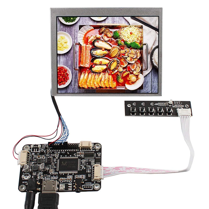 5.6inch AT056TN53 640X480 TFT-LCD With HD-MI Audio LCD Controller Board lcd