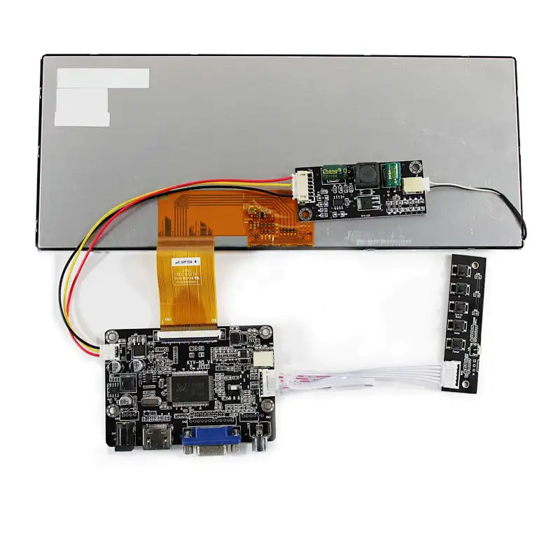 10.3inch CLAA103WA01 XN 1280x480 800 nit TFT-LCD Screen with HD-MI VGA AV LCD Controller Board 10.3inch 1280x480 lcd screen 10.3inch CLA103WA01 XN lcd 10.3inch with lcd driver board hdmi vga av lcd controller board