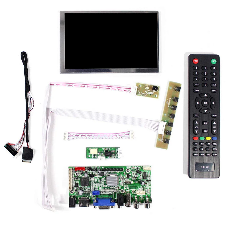 5.6inch LTD056ET3A 1024X600 Aspect Ratio 16:9 TFT-LCD Screen With HDMI+VGA+AV+USB LCD Controller Board