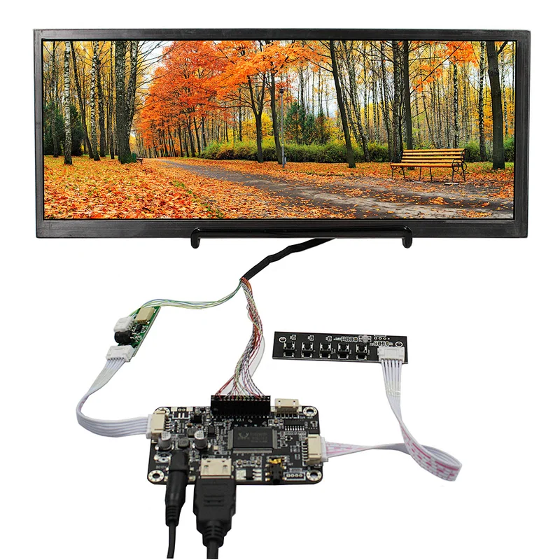 12.3inch HSD123KPW1 1920X720 IPS TFT-LCD Screen with HD-MI Audio LCD Controller Board