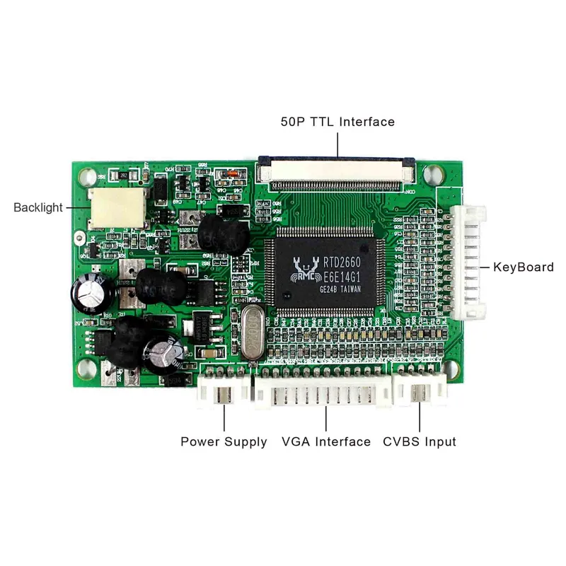 6.5inch AT065TN14 800X480 LCD Screen with VGA+2AV LCD Controller Board