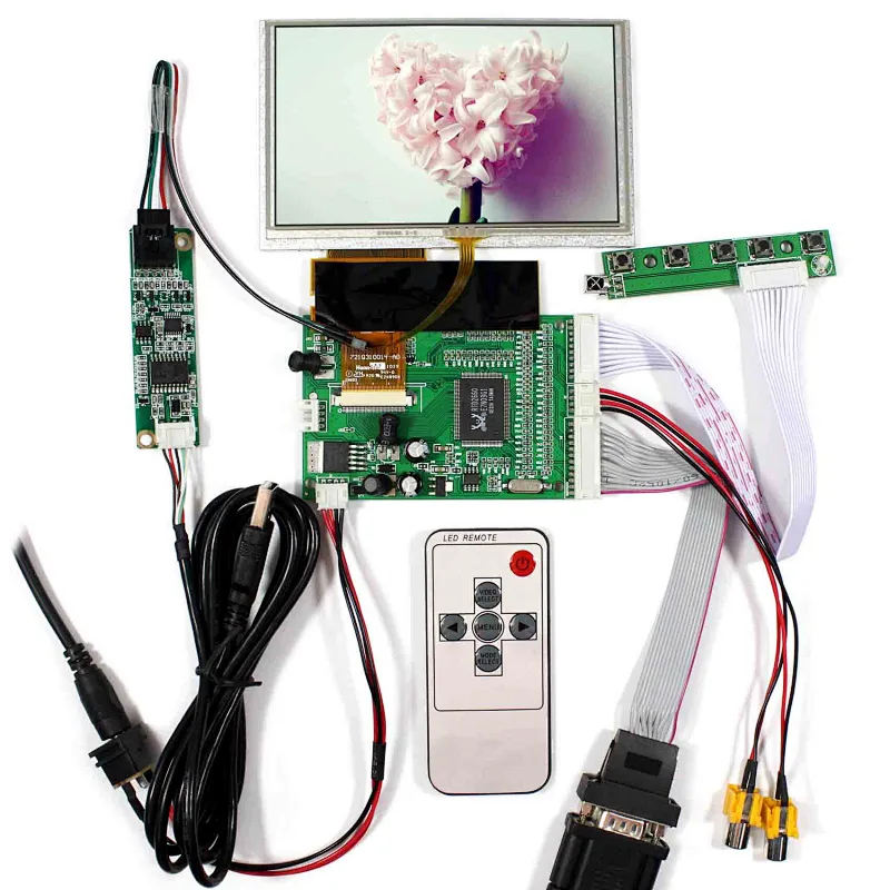 5inch HSD050IDW 800X480 LCD Screen Touch Panel with VGA 2AV LCD Controller Board lcd 5inch lcd 800x480 5inch lcd screen with driver board 5inch lcd touch screen lcd panel controller board 800x480 touch screen panel