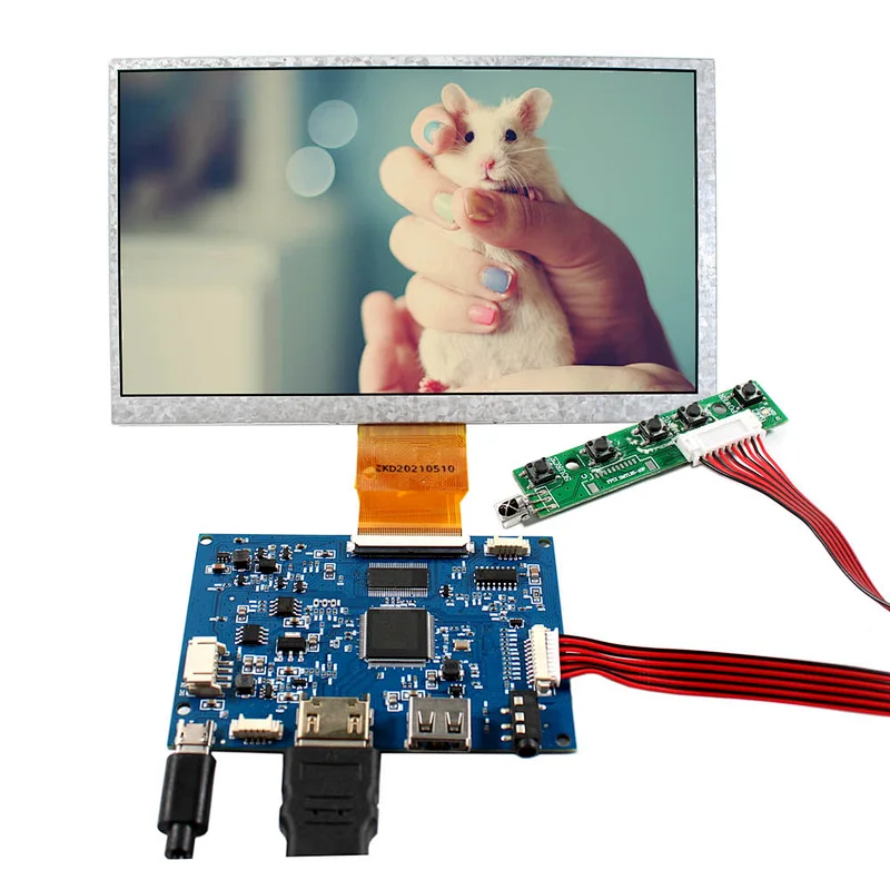 7inch IPS VS070T-006A 1024x600 TFT-LCD Screen With HD-MI USB LCD Controller Board