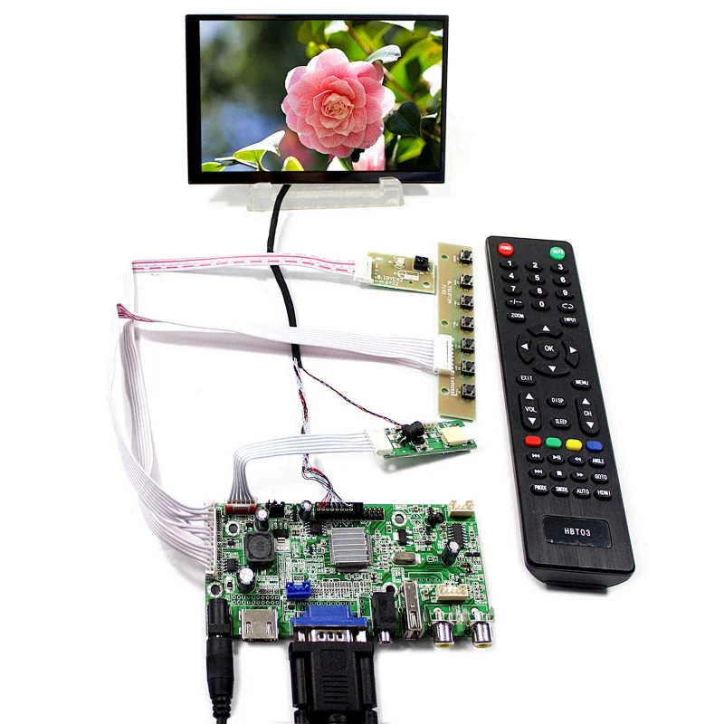 5.6inch LTD056ET3A 1024X600 Aspect Ratio 16:9 TFT-LCD Screen With HDMI+VGA+AV+USB LCD Controller Board