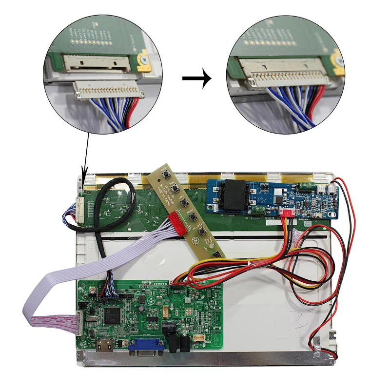 10.4inch  800X600 1000nit High Brightness TFT- LCD Screen With VGA LCD Controller Board