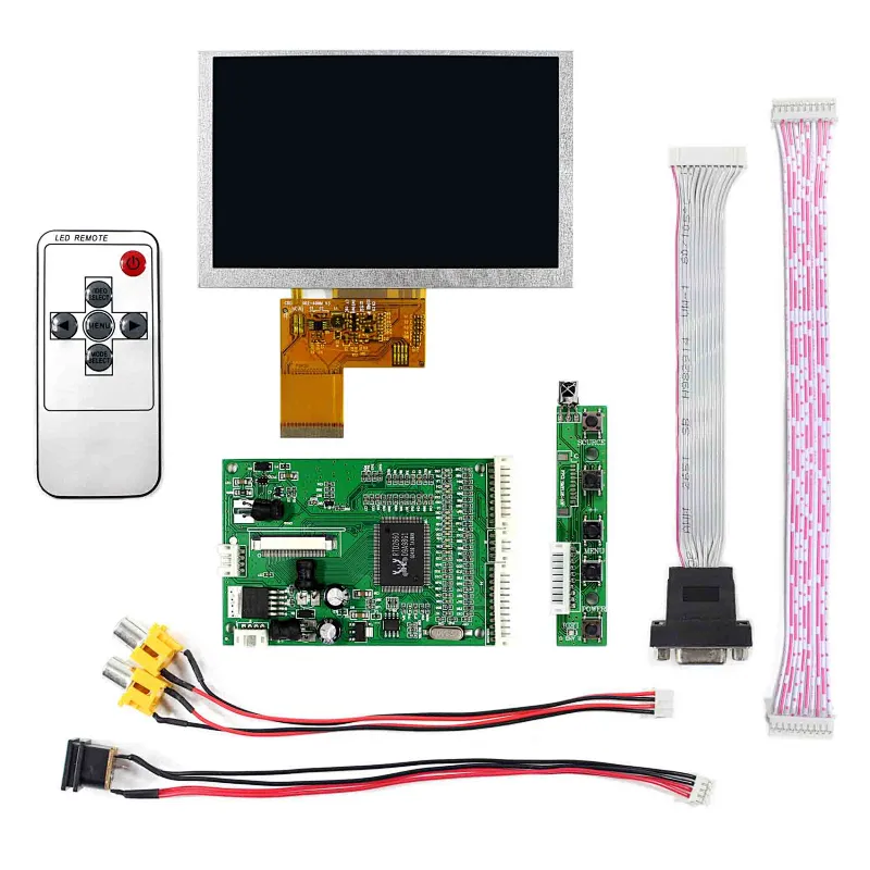 5inch VS050T-002A 800X480 TFT-LCD Screen with VGA+2AV LCD Controller Board screen lcd 800x480 lcd 5inch screen lcd 800x480 5inch lcd with vga av controller board vga av controller board for 5inch lcd