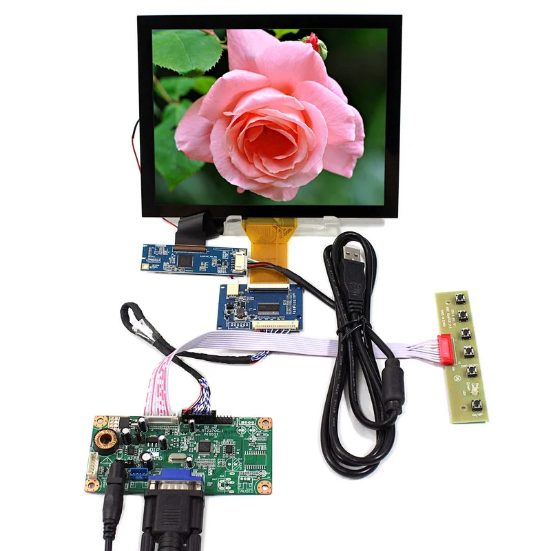 8inch EJ080NA-05A 800X600 TFT-LCD Screen Capacitive Touch Panel with VGA LCD Controller Board