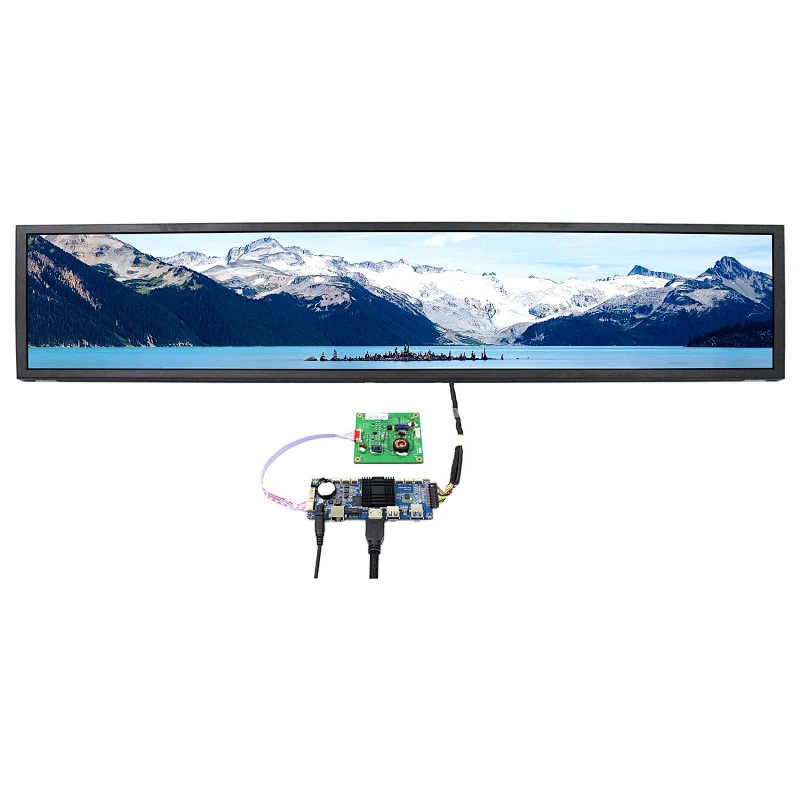 43inch Stretched Bar Display VSFHD43IIE01 1920X355 IPS LCD Screen With Android 4.4 LCD Controller Board