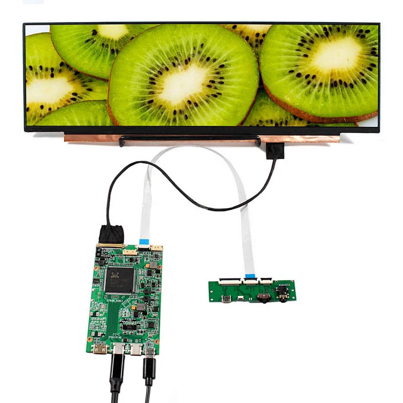 14 inch NV140XTM-N52 3840X1100 IPS Stretch Bar screen TFT-LCD Screen With Mini HDMI Type C LCD Controller 14inch 3840x1000 14inch lcd with controller board 14 inch NV140XTM-N52 ips lcd screen hdmi type c lcd controller board