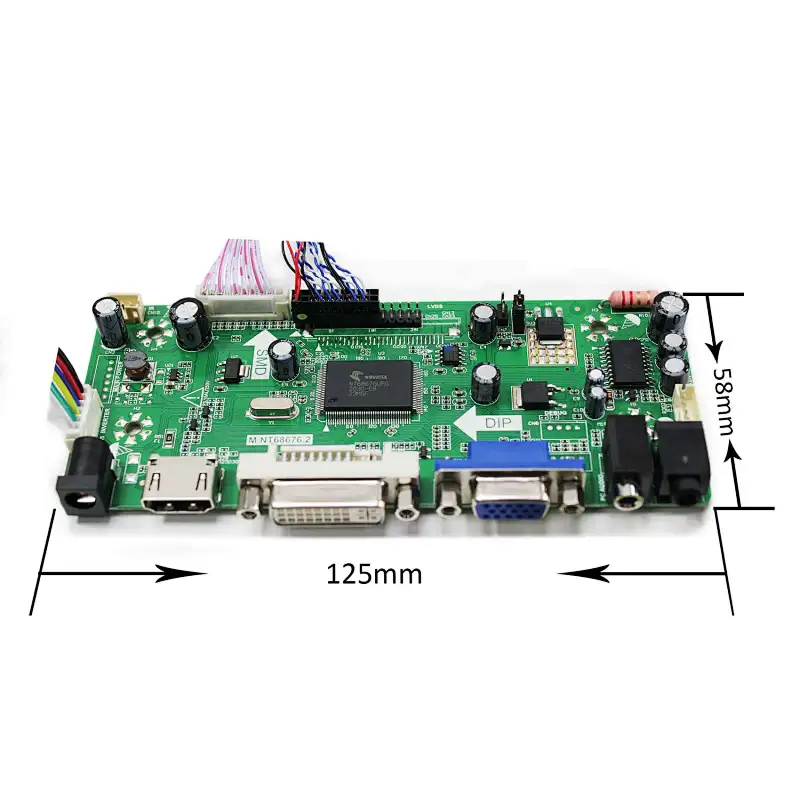 12.1inch AA121TD02 1280x800 1000nit LCD Screen With HDMI VGA DVI LCD Controller Board