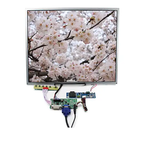 17.0" Industrial Screen M170ETN01.1 1280X1024 1000nit LCD Screen with VGA DVI LCD Controller Board