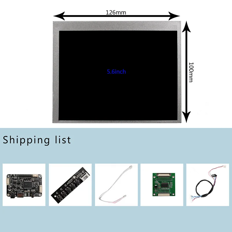 5.6inch AT056TN53 640X480 TFT-LCD With HD-MI Audio LCD Controller Board lcd
