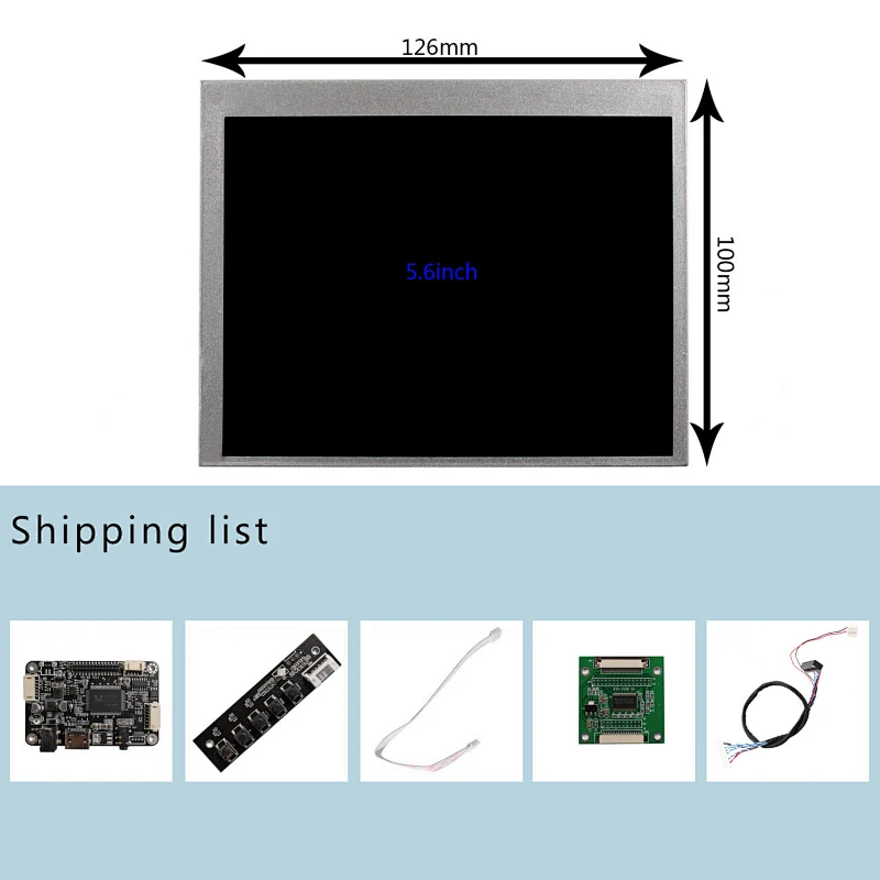 5.6inch AT056TN53 640X480 TFT-LCD With HD-MI Audio LCD Controller Board lcd