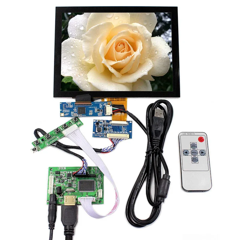 8inch EJ080NA-04C 1024X768 TFT-LCD Screen Capacitive Touch Panel With HDMI+VGA+2AV LCD Controller Board