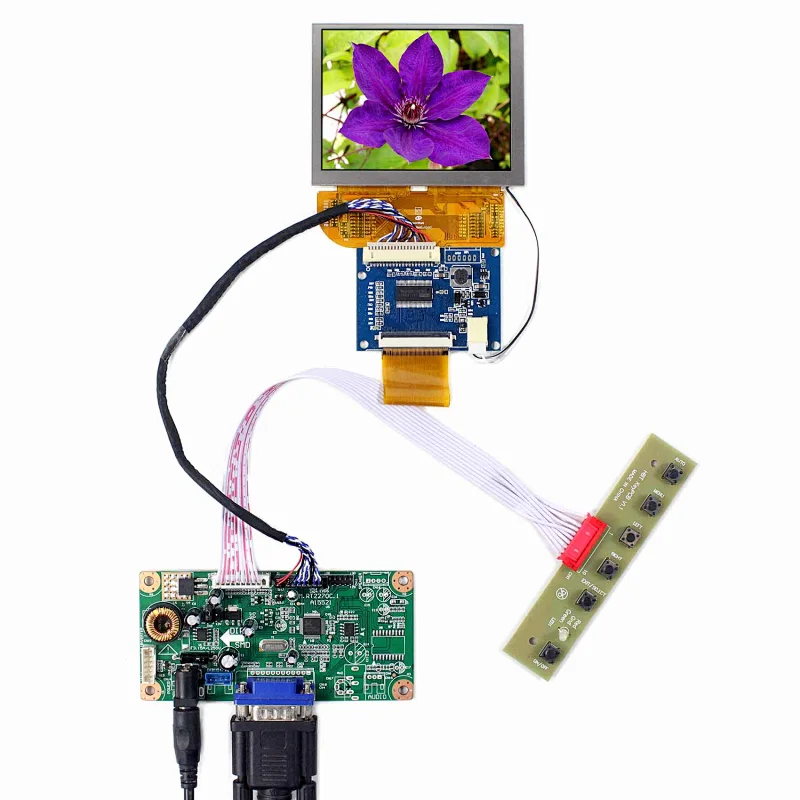 3.5inch VS035SD1 800X600 LCD Screen with VGA LCD Controller Board RT2270C-A 3.5 inch lcd 800x600 vga lcd controller board for 3.5 inch screen 3.5 inch lcd screen screen and controller board lcd controller pcb board