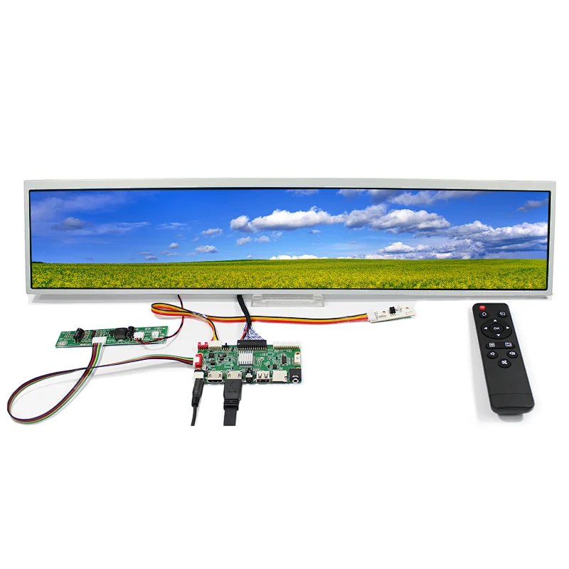 24 inch DV240FBM-NB0 1920X360 LCD Screen With HDMI USB SD AV LCD Controller Board