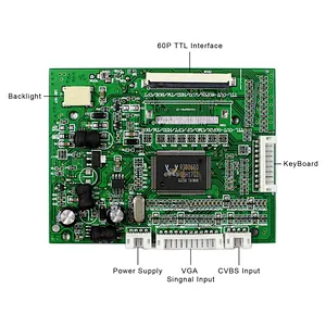 7inch A070SN01 800X600 4:3 TFT-LCD Screen With VGA+AV LCD Controller Board