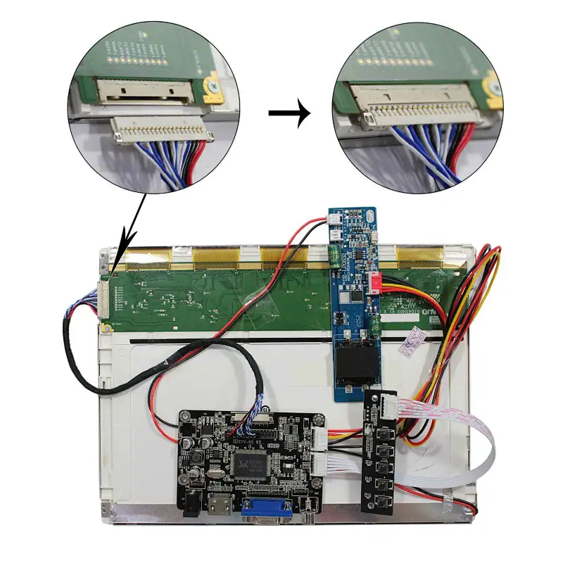 HDMI VGA AV LCD Controller Board with 10.4inch 800X600 1000nit TFT- LCD Screen