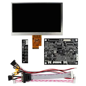 7inch AT070TNA2 1024X600 LCD Screen with VGA+AV LCD Controller Board Support Reversing
