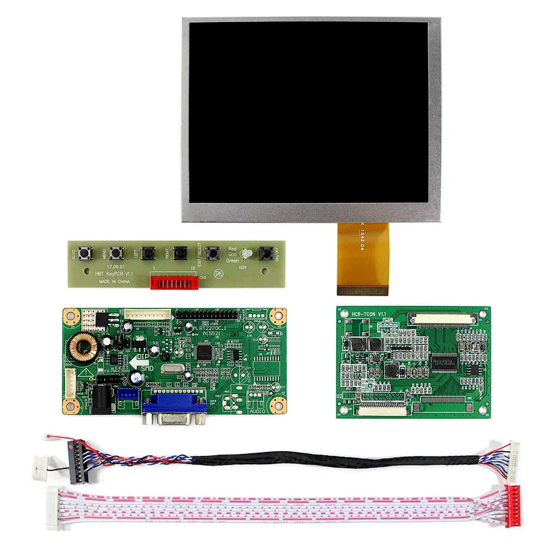 5.6inch AT056TN52 640X480 TFT-LCD Screen With VGA LCD Controller Board