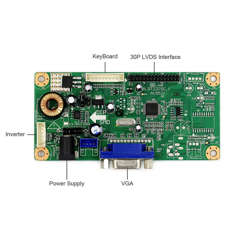 3.5inch VS035SD1 800X600 LCD Screen with VGA LCD Controller Board RT2270C-A 3.5 inch lcd 800x600 vga lcd controller board for 3.5 inch screen 3.5 inch lcd screen screen and controller board lcd controller pcb board