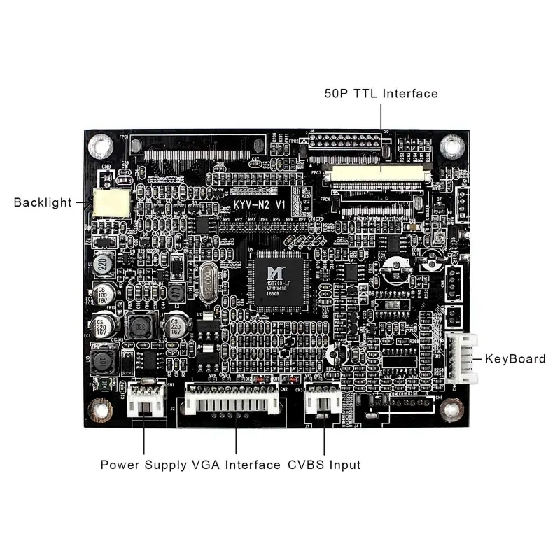 5inch ZJ050NA-08C 640X480 4:3 Aspect Ratio TFT-LCD with VGA+AV LCD Controller Board KYV-N2 V1 5inch 640x480 lcd screen lcd 640x480 5inch lcd screen with vga av controller board vga av controller board for 5inch 640x480