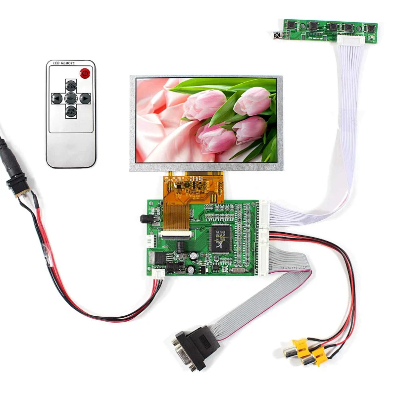 5inch VS050T-002A 800X480 TFT-LCD Screen with VGA+2AV LCD Controller Board screen lcd 800x480 lcd 5inch screen lcd 800x480 5inch lcd with vga av controller board vga av controller board for 5inch lcd