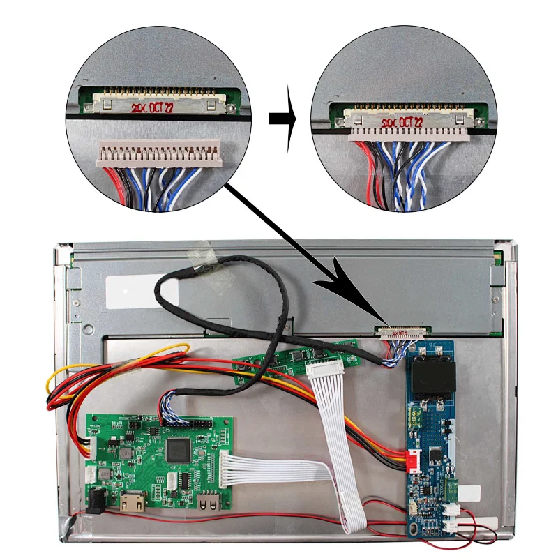 12.1inch 1280x800 1000nit TFT-LCD Screen WIith HD-MI LCD controller Board