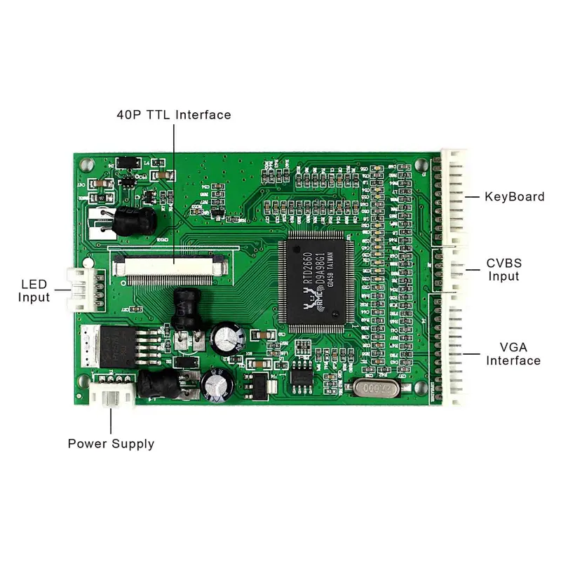 5inch VS050T-002A 800X480 TFT-LCD Screen with VGA+2AV LCD Controller Board screen lcd 800x480 lcd 5inch screen lcd 800x480 5inch lcd with vga av controller board vga av controller board for 5inch lcd