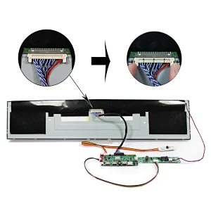 24 inch DV240FBM-NB0 1920X360 LCD Screen With HDMI USB SD AV LCD Controller Board