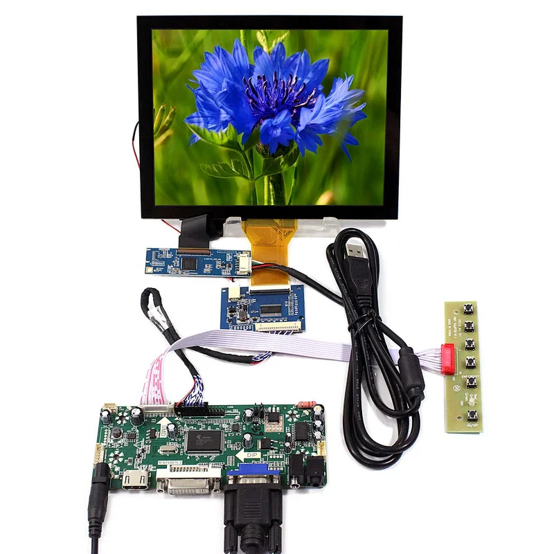 8inch EJ080NA-05A 800X600 TFT-LCD Screen Capacitive Touch Panel With HDMI VGA DVI LCD Controller Board