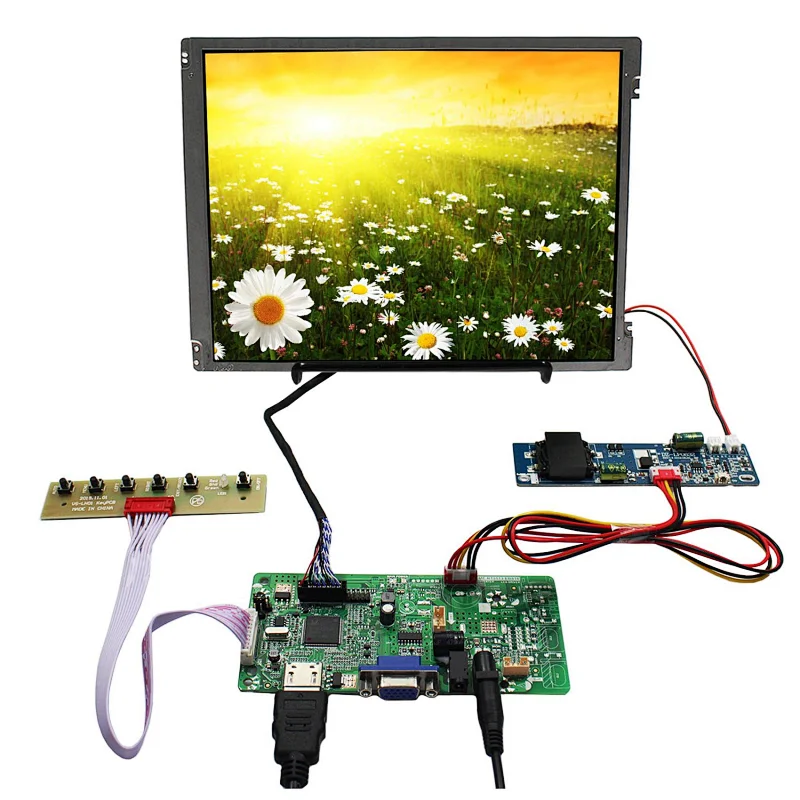 10.4inch 800X600 1000nit High Brightness TFT- LCD Screen With VGA LCD Controller Board