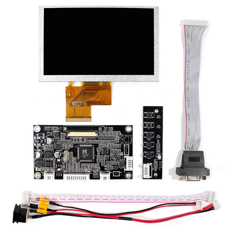 VS050T-001A 800X480 5inch TFT-LCD Screen VGA+AV LCD Controller Board lcd 5inch 800x480 5 inch 800x480 lcd screen 5inch screen with vga av controller board lcd controller pcb board lcd 800x480 led lcd controller board