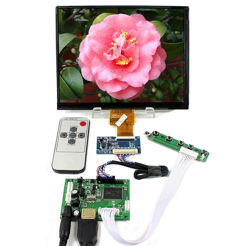 8inch HJ080IA-01E 1024X768 IPS TFT-LCD Screen With HDMI LCD Controller Board