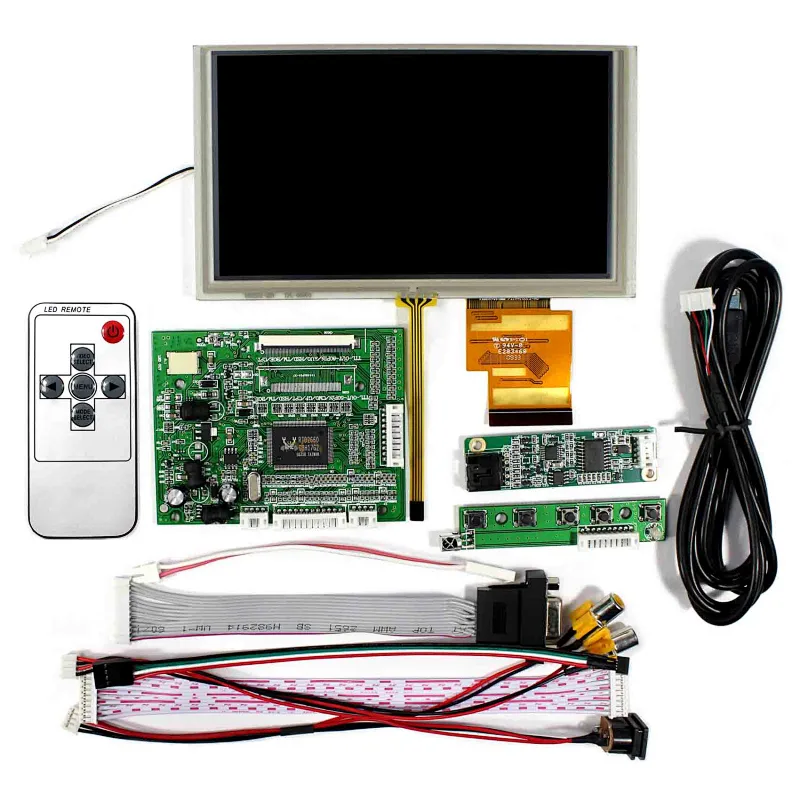 6.2inch HSD062IDW1 800X480 LCD With 4-wire Touch Panel + VGA+AV LCD Controller Board