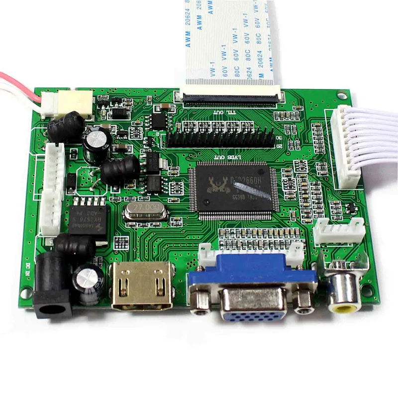 6.2inch HSD062IDW1 800X480 TFT-LCD Screen With HDMI VGA+2AV LCD Controller Board