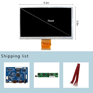 7inch IPS VS070T-006A 1024x600 TFT-LCD Screen With HD-MI USB LCD Controller Board 7inch 1024x600 lcd screen 7inch lcd screen 7inch ips lcd 1024x600 lcd screen 7inch lcd screen with hdmi usb controller board