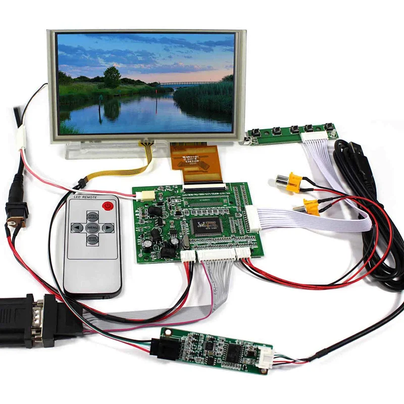 6.2inch HSD062IDW1 800X480 LCD With 4-wire Touch Panel + VGA+AV LCD Controller Board