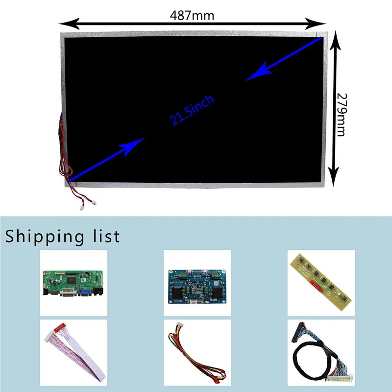 21.5inch  1920x1080 M215HJJ-P02 Sunlight Readable 2000nit LCD Screen With HD-MI VGA DVI LCD Controller Board