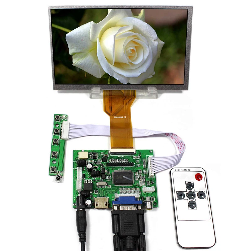 7inch AT070TN93 800X480 LCD LCD Screen with HDMI VGA+2AV LCD Controller Board hdmi lcd controller board lcd controller board hdmi lcd 7inch 800x480 screen lcd 800x480 hdmi controller for lcd