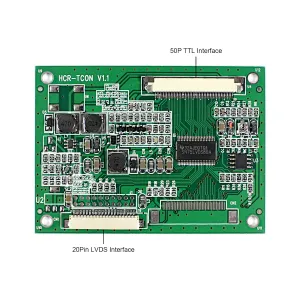 LVDS to TTL Tcon Board Work for AT050TN22 AT056TN52 Support with 640x480 800x480 ttl to lvds board lvds to ttl ttl lvds tcon board