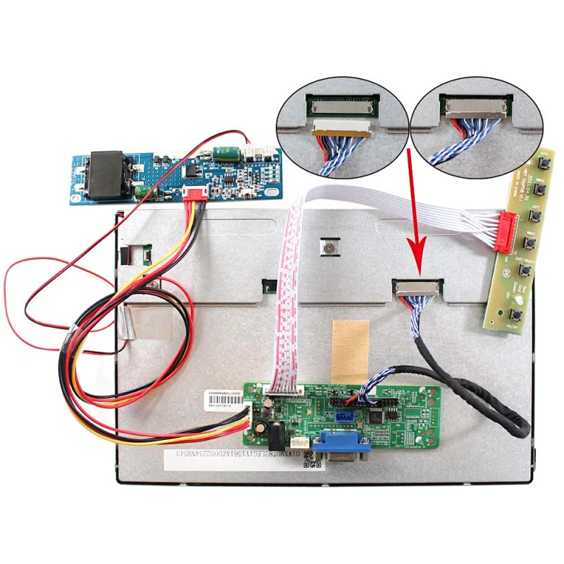 VGA LCD Board Work for LVDS Interface LCD Screen 10.1inch 1280x800 10.1