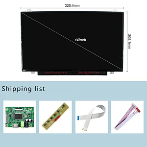 HD-MI LCD Controller Board with 14inch eDP B140XTN03.3 TFT-LCD Screen Used in Laptop